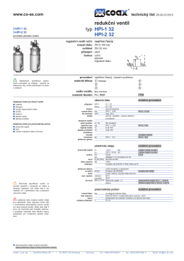 typ redukční ventil HPI-1 32 HPI-2 32 - müller co