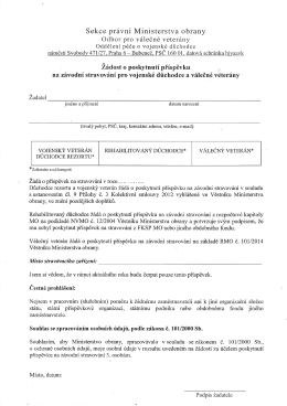 Sekce právní Ministerstva obrany - veterani.army.cz