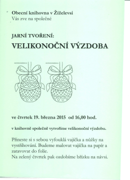 VELIKONOČNÍ VÝZDOBA