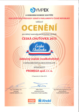 Česk&aacute; chuťovka