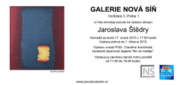 pozvánka - Galerie Nová síň