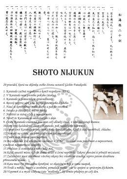 SHOTO NIJUKUN - jitsu.karate.krnov