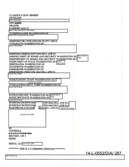Page 1 CLASSIFICATION: `SECRET ENVELOPF. [.`bn`ëa