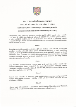OBECNÉ ZÁVAZNÁ VYHLÁŠKA č. 2/2015, - HF