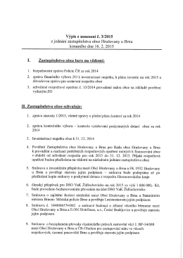 Vypis z usneseni ZO 3 2015