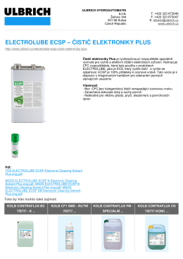 electrolube ecsp – čistič elektroniky plus