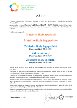 ZÁPIS - zsrako.cz