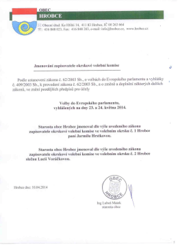 Jmenování zaspisovatele OVK