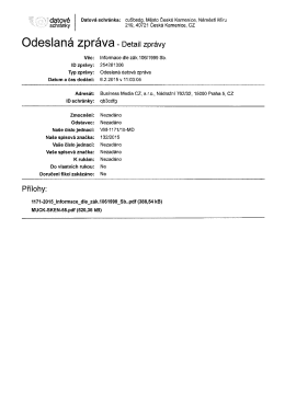 Odeslan&aacute; Zpr&aacute;va