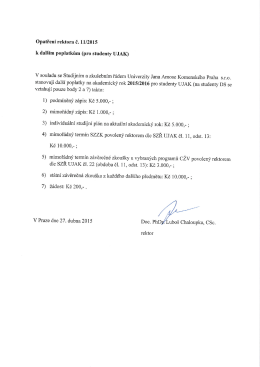 k dalším poplatkům (pro studenty UJAK)