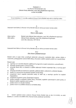 Dodatek č.2  - Základní škola Jablunkov