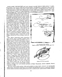 Vejvanovský studoval v letech 1656-1660 principii až re