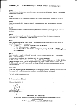 GMP MIX, 3.5. Grmelova 2008/13 709 00 Ostrava