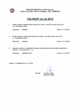 C&iacute;le BOZP na ro 2015