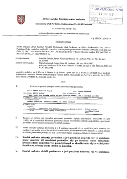 Exekuční příkaz na prodej nemovitých věcí v k.ú. Orlice