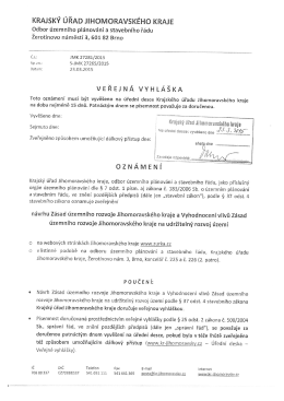 návrh zásad územního rozvoje JMK