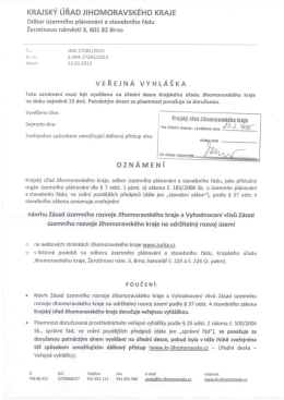 Veřejn&aacute; vyhl&aacute;&scaron;ka