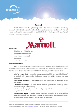 Marriott - Dream job
