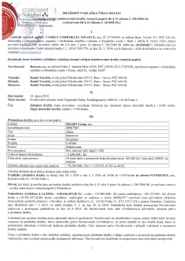 " ___&mdash;" &bdquo; DRAŽEBN&Iacute; VYHL&Aacute;&Scaron;KA Č&Iacute;SLO 2015-014