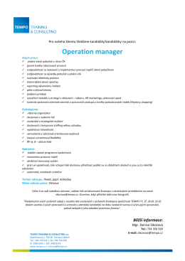 Operation manager