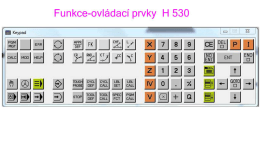 Funkce-ovl&aacute;dac&iacute; prvky H 530