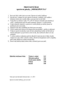 Provozní řád sportovní plochy "Mrskošovna" (PDF 54 kB)