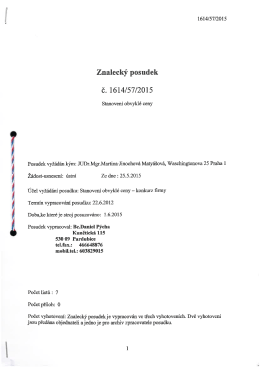 Znaleck&yacute; posudek