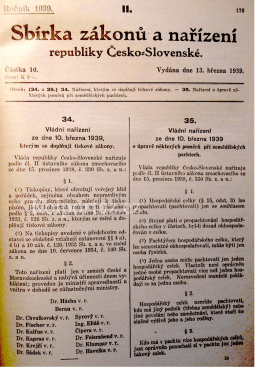 Vládní nařízení 34 z roku 1939