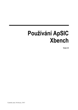 Using ApSIC Xbench
