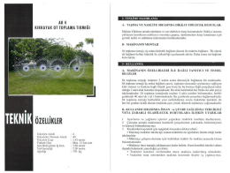 Page 1 AK 4 ENİM&ouml;iaitti Tekerlek Adedi Tekerlekte Parmak Adedi