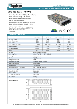 YGS 150 Serisi ( 150W )