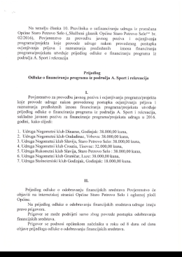 Prijedlog Odluke / Op&scaron;irnije