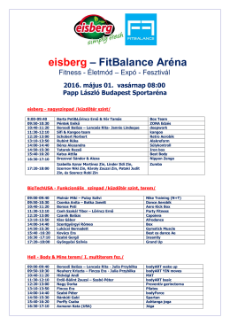 eisberg – FitBalance Aréna Program