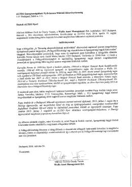 Az ALTEO Nyrt. 2106. &aacute;prilis 19. napj&aacute;n megtartand&oacute; rendes