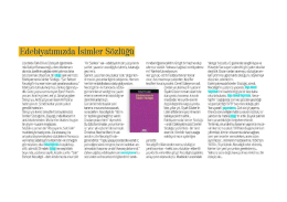 Edebiyatımızda İsimler S&ouml;zl&uuml;ğ&uuml;