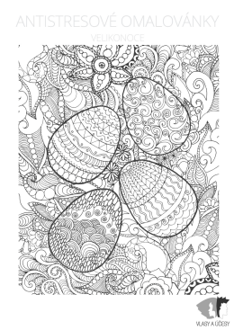 Antistresov&aacute; omalov&aacute;nka s velikonočn&iacute;m motivem