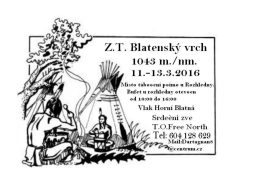 ZT Blatenský vrch 11-13.3.2016 Horní Blatná