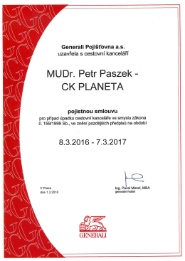 Pojištění 2016