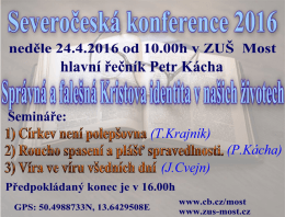 Pozv&aacute;n&iacute; na Severočeskou konferenci.