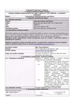 Zveřejnění informací o zakázce_1