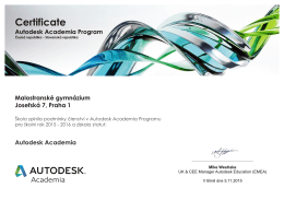 programu Autodesk Academia Program