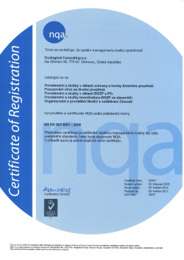 ISO 9001 - Ecological consulting