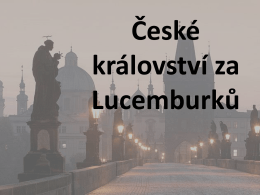 České království za Lucemburků