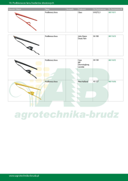 Podbieracze łanu hederów zbożowych  - Agrotechnika