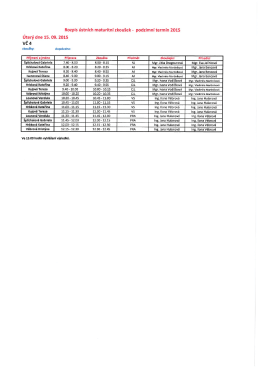 &Uacute;ter&yacute; dne 15. 09. 2015