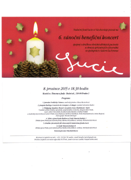 & v&aacute;nočn&iacute; benefičn&iacute; koncert
