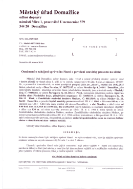 Městsk&yacute; &uacute;řad Domažlice