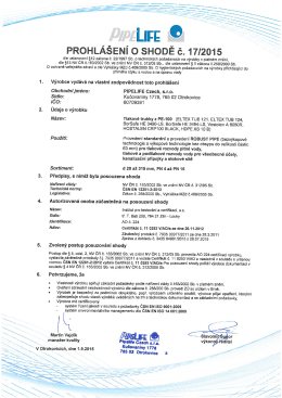 TLAKOV&Yacute; SYST&Eacute;M PE 100 STANDARD I