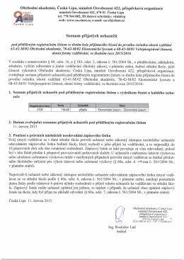 ZDE - Obchodní akademie Česká Lípa