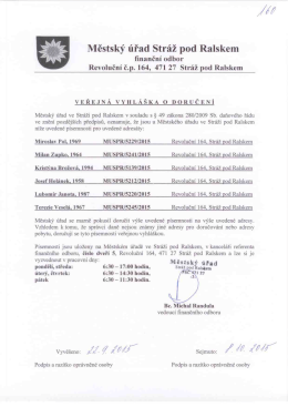 Městsk&yacute; &uacute;řad Str&aacute;ž pod Ralskem